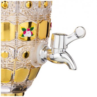 Диспенсер для напитков "лимонадница lefard gold glass" 2л 16*16*45см Lefard (195-216)