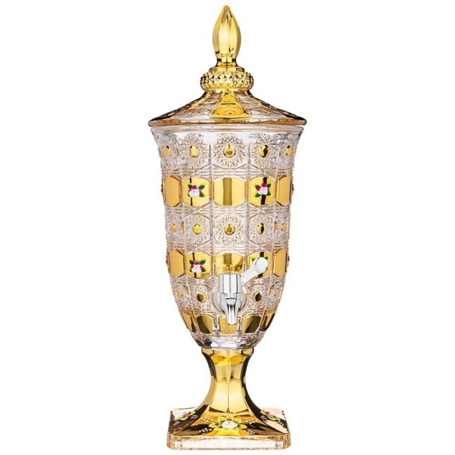 Диспенсер для напитков "лимонадница lefard gold glass" 2л 16*16*45см Lefard (195-216)