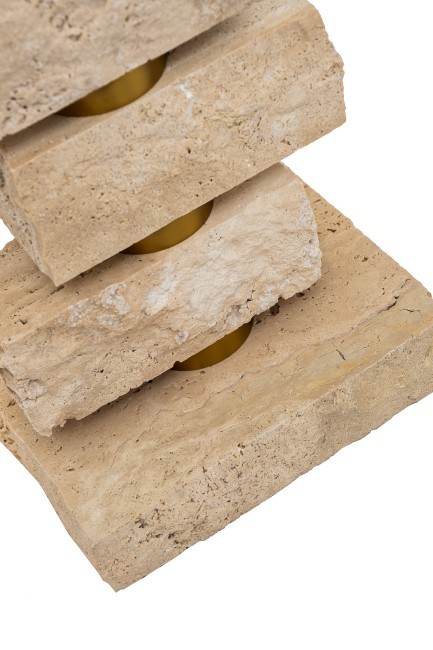 185HM-03535 Лампа настольная плафон цвет бежевый Н.78см (TT-00016368)