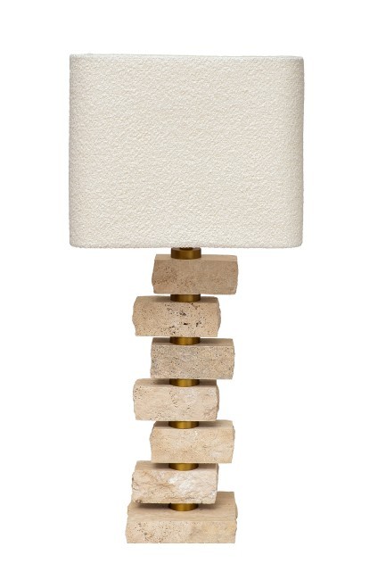 185HM-03535 Лампа настольная плафон цвет бежевый Н.78см (TT-00016368)