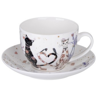 Чайная пара lefard "лавандовые коты" 275 мл Lefard (425-171)