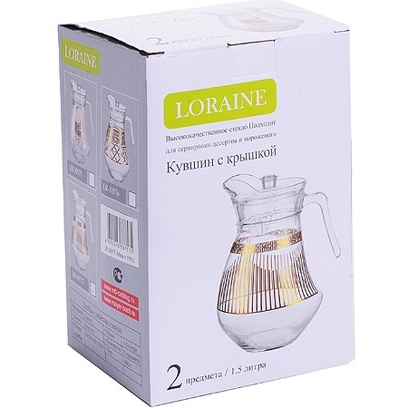 Кувшин с крышкой 1,5л индивид упак.LR (30576) Кувшин с крышкой 1,5л индивид упак.LR (30576)