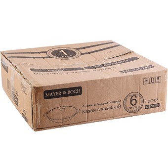 Казан чугун 6,0 л , стек./крышка Mayer&Boch (31149)