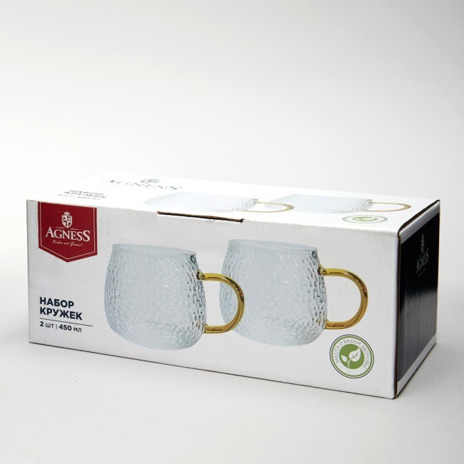 Набор кружек из 2-х шт. 450 мл Agness (887-275)