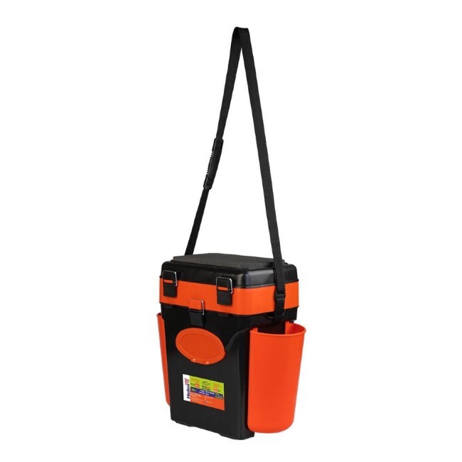 Ящик для зимней рыбалки Helios FishBox двухсекционный 10л оранжевый (70113)