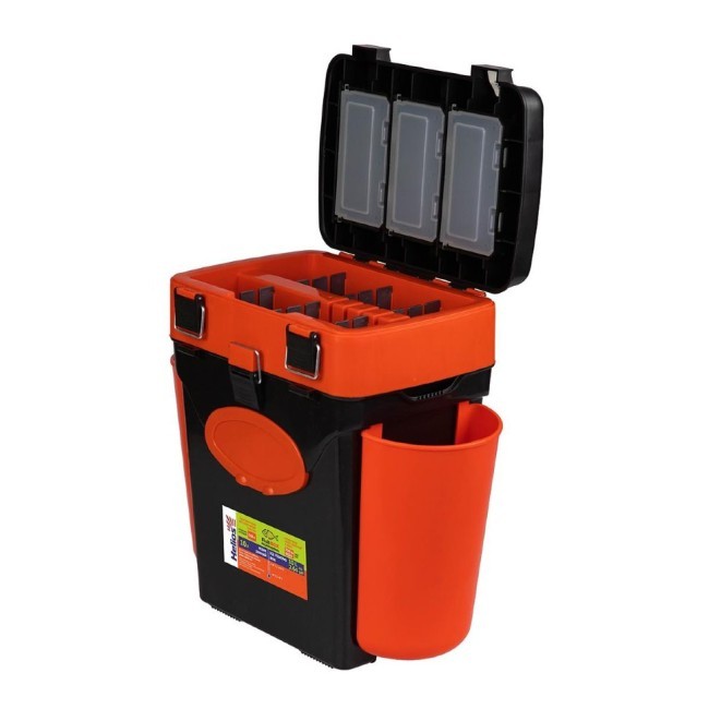 Ящик для зимней рыбалки Helios FishBox двухсекционный 10л оранжевый (70113)