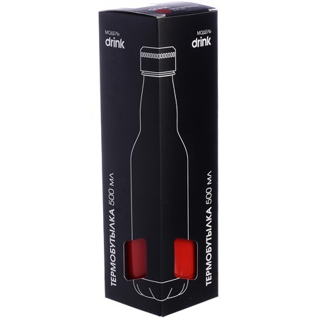 Термобутылка 500мл. Drink, красная (77020-4)