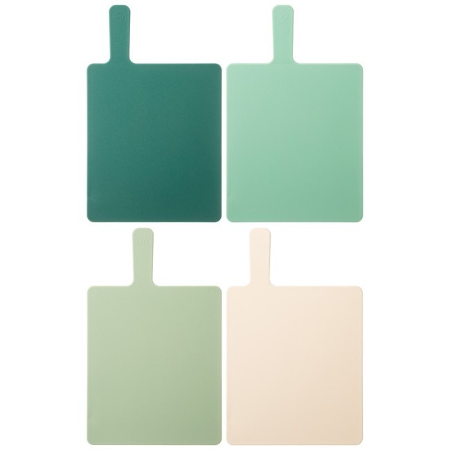 Набор разделочных досок из 4 шт+подставка 24*7.8*17cm цвет:зеленый Agness (671-506)