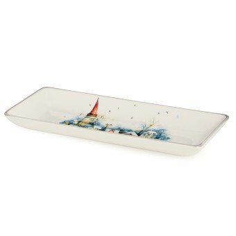 Блюдо сервировочное agness "с новым годом!" 28*12*3 см Agness (358-2339)