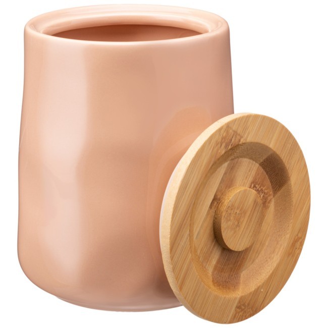 Банка для сыпучих bronco "meadow" 15*12 см 1400 мл пудровая Bronco (474-161)