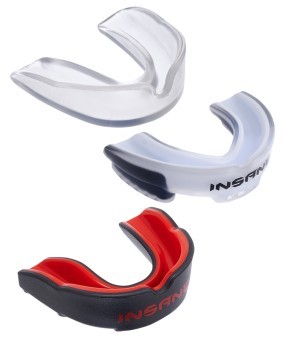 Капа 1-челюстная INSANE LYNX, ЭВА, белый/черный, детский (2101034)