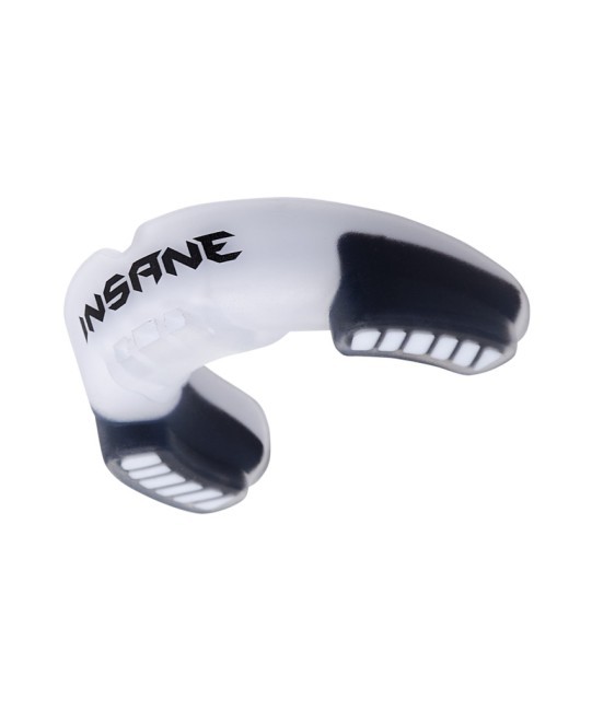 Капа 1-челюстная INSANE LYNX, ЭВА, белый/черный, детский (2101034)