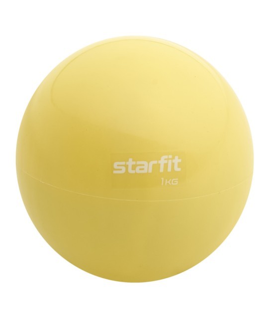 Медбол Starfit GB-703, 1 кг, желтый пастель (1007322)