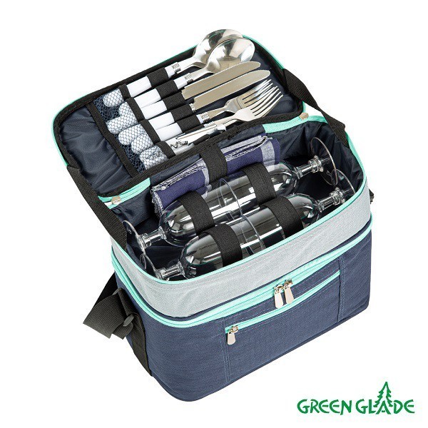 Набор для пикника Green Glade T3306 7 л, 22 предмета (87422) Набор для пикника Green Glade T3306 7 л, 22 предмета (87422)