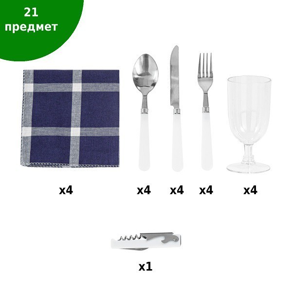 Набор для пикника Green Glade T3306 7 л, 22 предмета (87422) Набор для пикника Green Glade T3306 7 л, 22 предмета (87422)