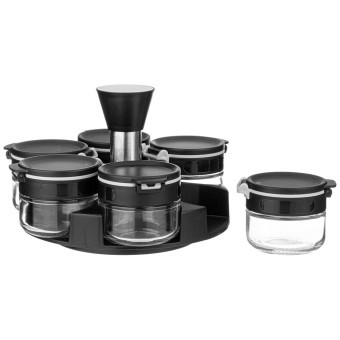 Набор емкостей для специй 6шт 85мл на подставке agness Agness (671-101)