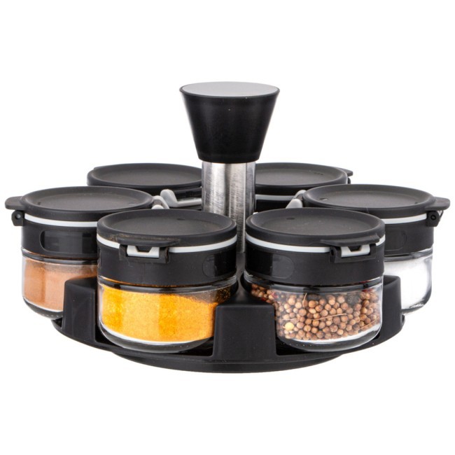 Набор емкостей для специй 6шт 85мл на подставке agness Agness (671-101)