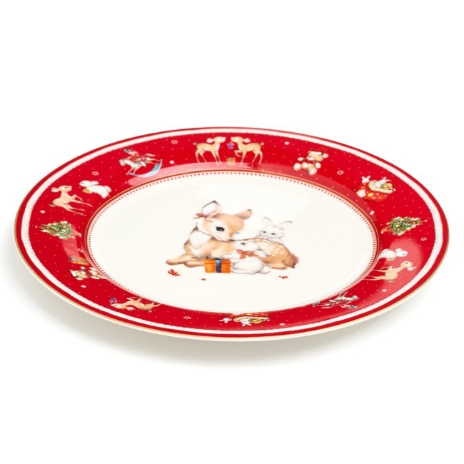 Тарелка закусочная lefard "с новым годом!" 19 см красная Lefard (85-1955-1) Тарелка закусочная lefard "с новым годом!" 19 см красная Lefard (85-1955-1)