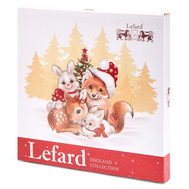 Тарелка закусочная lefard "с новым годом!" 19 см красная Lefard (85-1955-1) Тарелка закусочная lefard "с новым годом!" 19 см красная Lefard (85-1955-1)