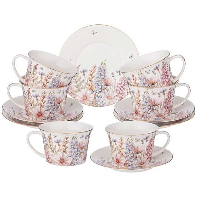 Чайный набор lefard "дворцовый парк" на 6 пер. 12 пр. 250 мл Lefard (760-715) Чайный набор lefard "дворцовый парк" на 6 пер. 12 пр. 250 мл Lefard (760-715)