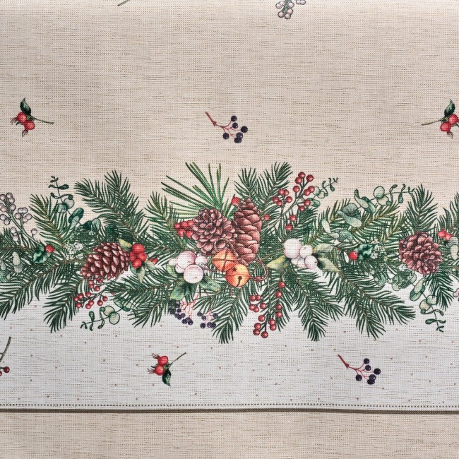 Скатерть  160х220 cm  прямоугольная, "celebration", цвет: бежевый, tm lefard, полиэстер 100% (кор=18 Lefard (986-001-20)