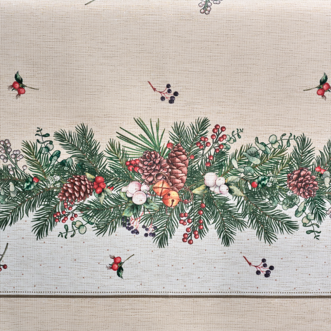 Скатерть  160х220 cm  прямоугольная, "celebration", цвет: бежевый, tm lefard, полиэстер 100% (кор=18 Lefard (986-001-20)