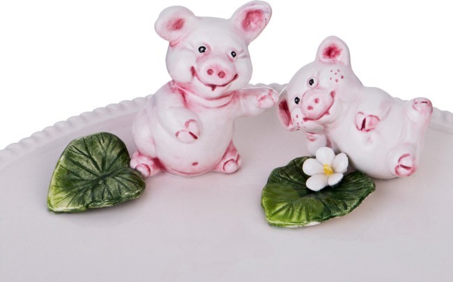 Блюдо "поросята" диаметр=30 см. высота=9 см. Annaluma (628-659)