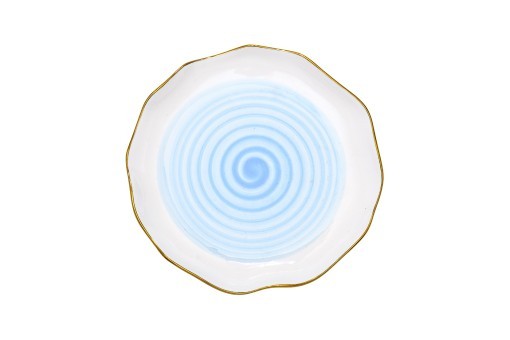 Тарелка MISTERO голубая 20см (6) (TT-00008234)