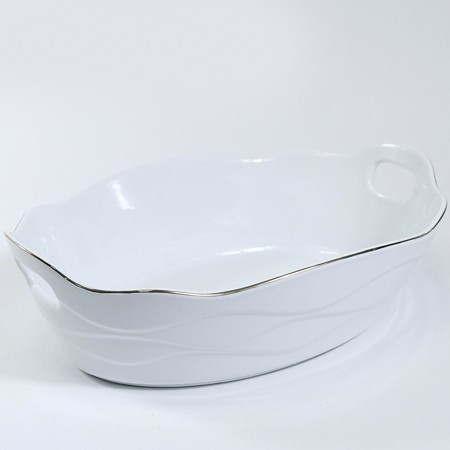 Блюдо сервировочное для подачи керамика 32х21х8,5 LR (90043-332) Блюдо сервировочное для подачи керамика 32х21х8,5 LR (90043-332)