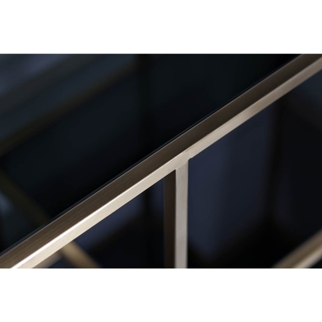 Стеллаж  золотистый/черный 80*35*180 см - TT-00001198