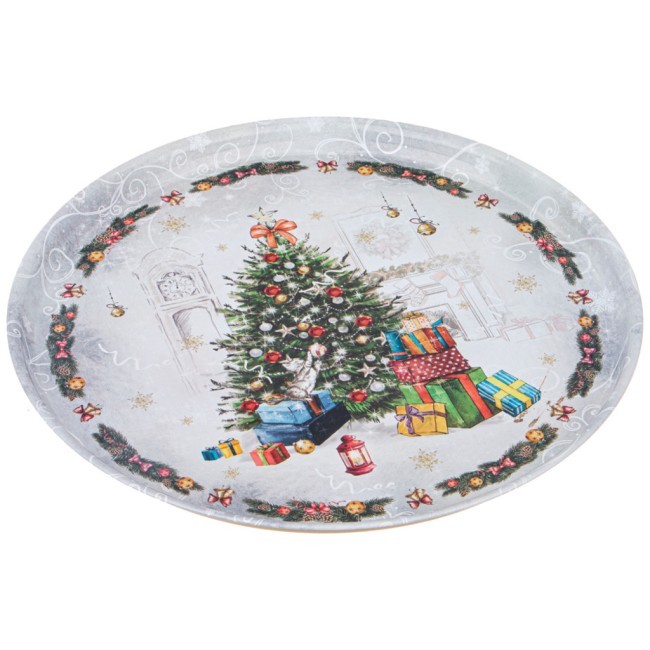 Поднос сервировочный agness "новый год" 33*2,1 см Agness (898-130) Поднос сервировочный agness "новый год" 33*2,1 см Agness (898-130)