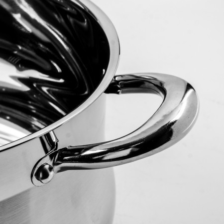 Кастрюля со стеклянной крышкой 26см 7,2л нерж/сталь (2140-1) Кастрюля со стеклянной крышкой 26см 7,2л нерж/сталь (2140-1)