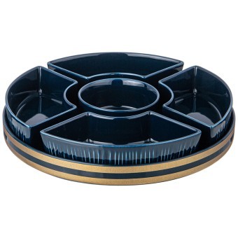 Менажница lefard "herbal" 5 секции на подставке синяя Lefard (42-497) Менажница lefard "herbal" 5 секции на подставке синяя Lefard (42-497)