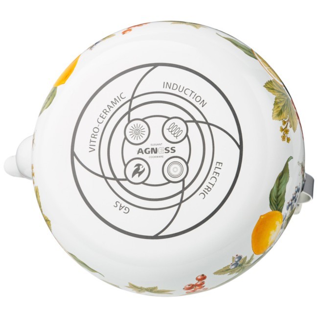Чайник agness эмалированный серия "фруктовая корзина", 2,5 л Agness (934-586) Чайник agness эмалированный серия "фруктовая корзина", 2,5 л Agness (934-586)