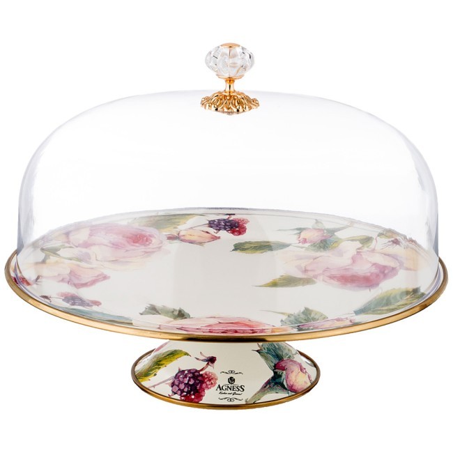 Тортовница agness, серия винтаж диаметр=30 см. высота=20 см. Agness (950-031) Тортовница agness, серия винтаж диаметр=30 см. высота=20 см. Agness (950-031)