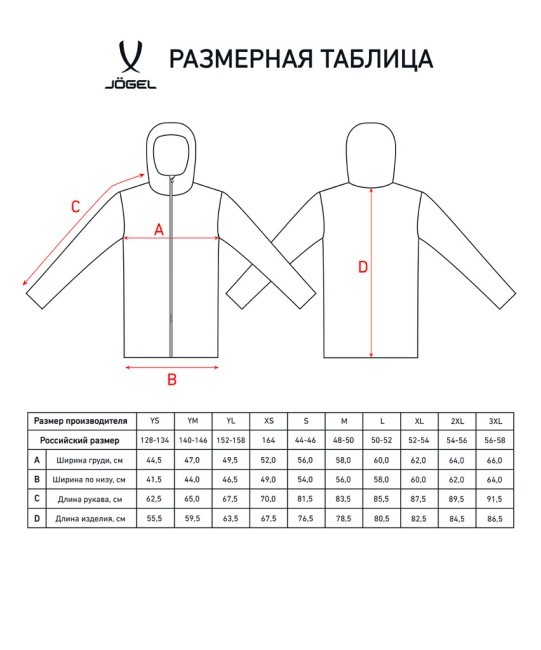 Куртка ветрозащитная JOGEL CAMP Rain Jacket, темно-синий, детский (2112623)