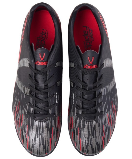 БЕЗ УПАКОВКИ Бутсы многошиповые JÖGEL Rapido TF Black/grey (2131923)