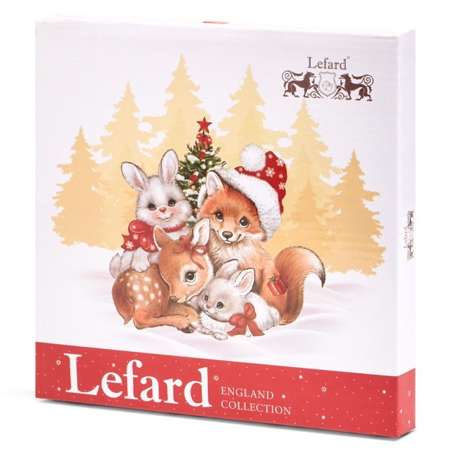 Тарелка закусочная lefard "с новым годом!" 19 см красная Lefard (85-2049-1)