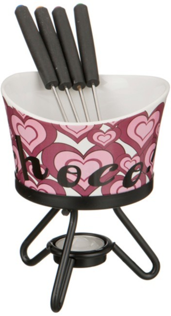 Набор фондю: чаша+4 вилочки+свеча+метал подставка диаметр=12 см. высота=16 см. Agness (470-070) Набор фондю: чаша+4 вилочки+свеча+метал подставка диаметр=12 см. высота=16 см. Agness (470-070)