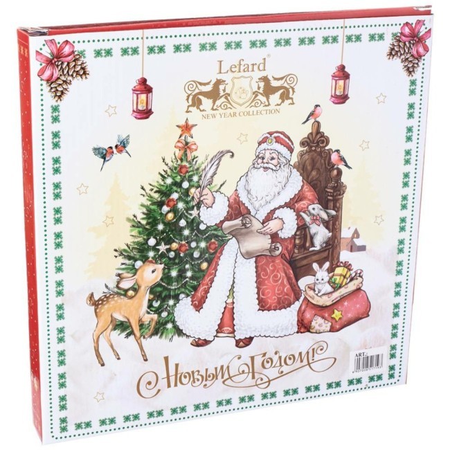 Тарелка обеденная lefard "дед мороз" 27 см Lefard (85-1721) Тарелка обеденная lefard "дед мороз" 27 см Lefard (85-1721)