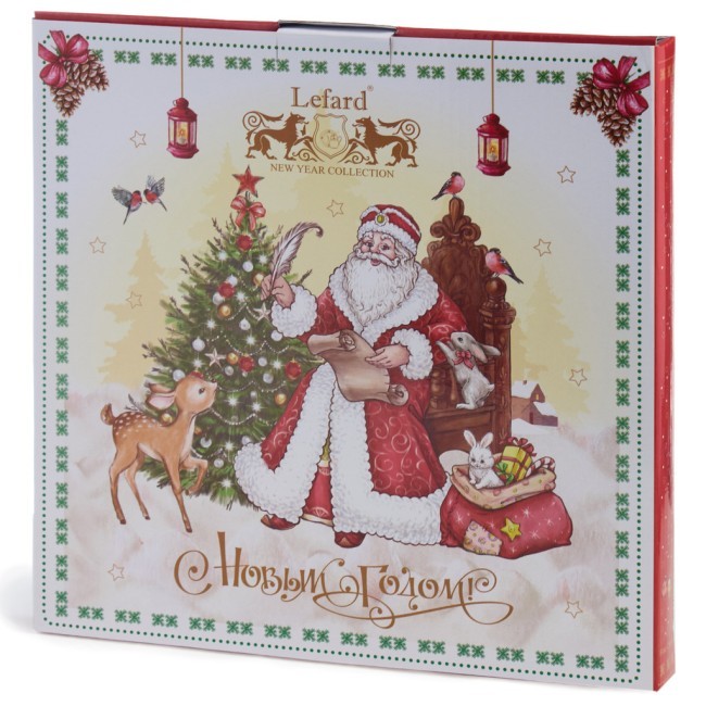 Тарелка обеденная lefard "дед мороз" 27 см Lefard (85-1721) Тарелка обеденная lefard "дед мороз" 27 см Lefard (85-1721)