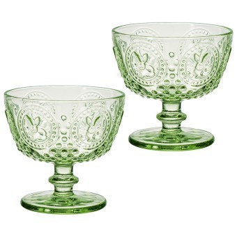 Набор креманок "sunday" green 2шт/11*11*10,5 см Lefard (355-447)