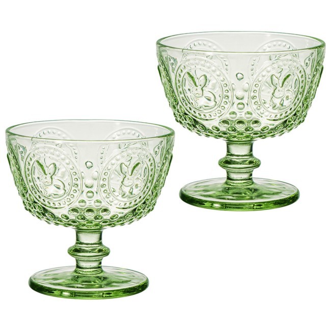 Набор креманок "sunday" green 2шт/11*11*10,5 см Lefard (355-447)