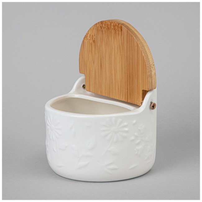 Банка lefard "flowers story" с дерев. крышкой 11,5*10,5*9 см 450 мл Lefard (474-264)