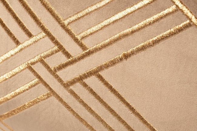 Подушка с вышивкой "Ромбы" коричневая 40*60см (TT-00006741)