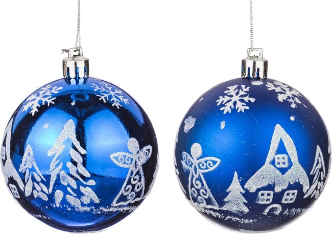 Набор декоративных изделий "шар" из 2-х шт. диаметр=7 см. Polite Crafts&gifts (863-007)