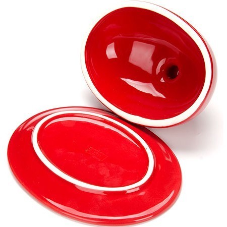 Маслёнка с крышкой 2 пр Красный Узор LR (25830) Маслёнка с крышкой 2 пр Красный Узор LR (25830)