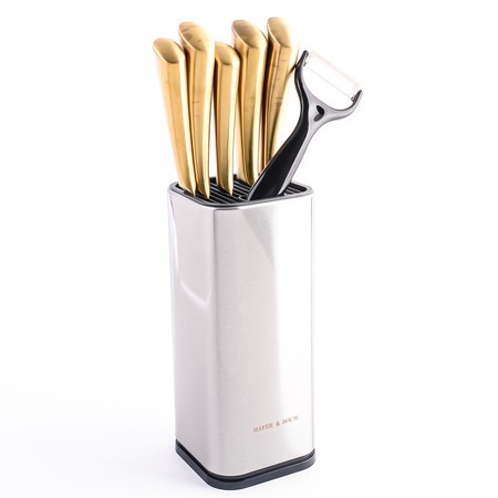 Набор кухонных ножей нерж/ст + подставка пластик 7пр Mayer&Boch (40613) Набор кухонных ножей нерж/ст + подставка пластик 7пр Mayer&Boch (40613)