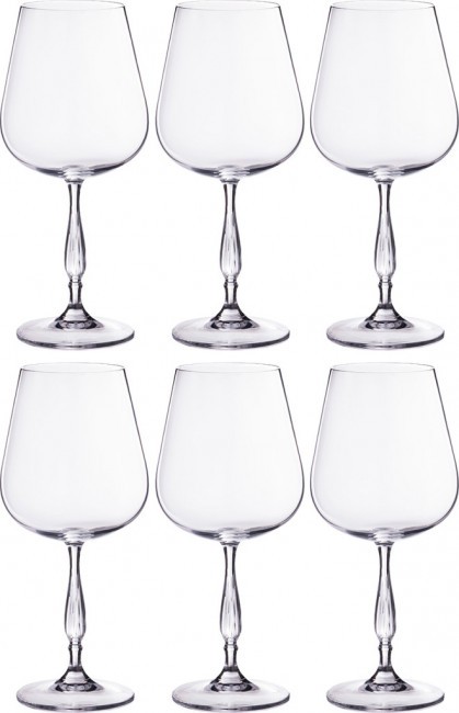 Набор бокалов для вина из 6 шт. "evita / scopus" 540 мл. высота=23 см. CRYSTALITE (669-200)
