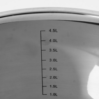 Кастрюля со стеклянной крышкой 24см 5,6л нерж/сталь (2009-1)